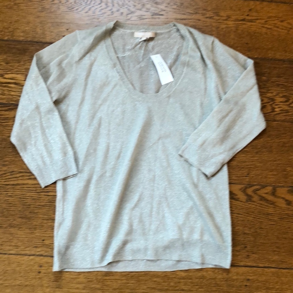 NWT Banana Republic Gold Glitter Sweater S